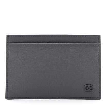 Chanel Goatskin CC Card Holder Grey 1 of 8