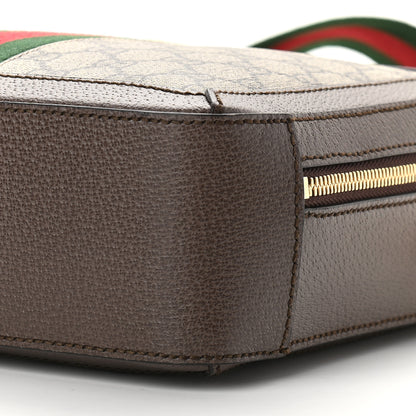 Gucci GG Supreme Monogram Web Small Ophidia Top Handle Shoulder Bag Brown 9 of 9