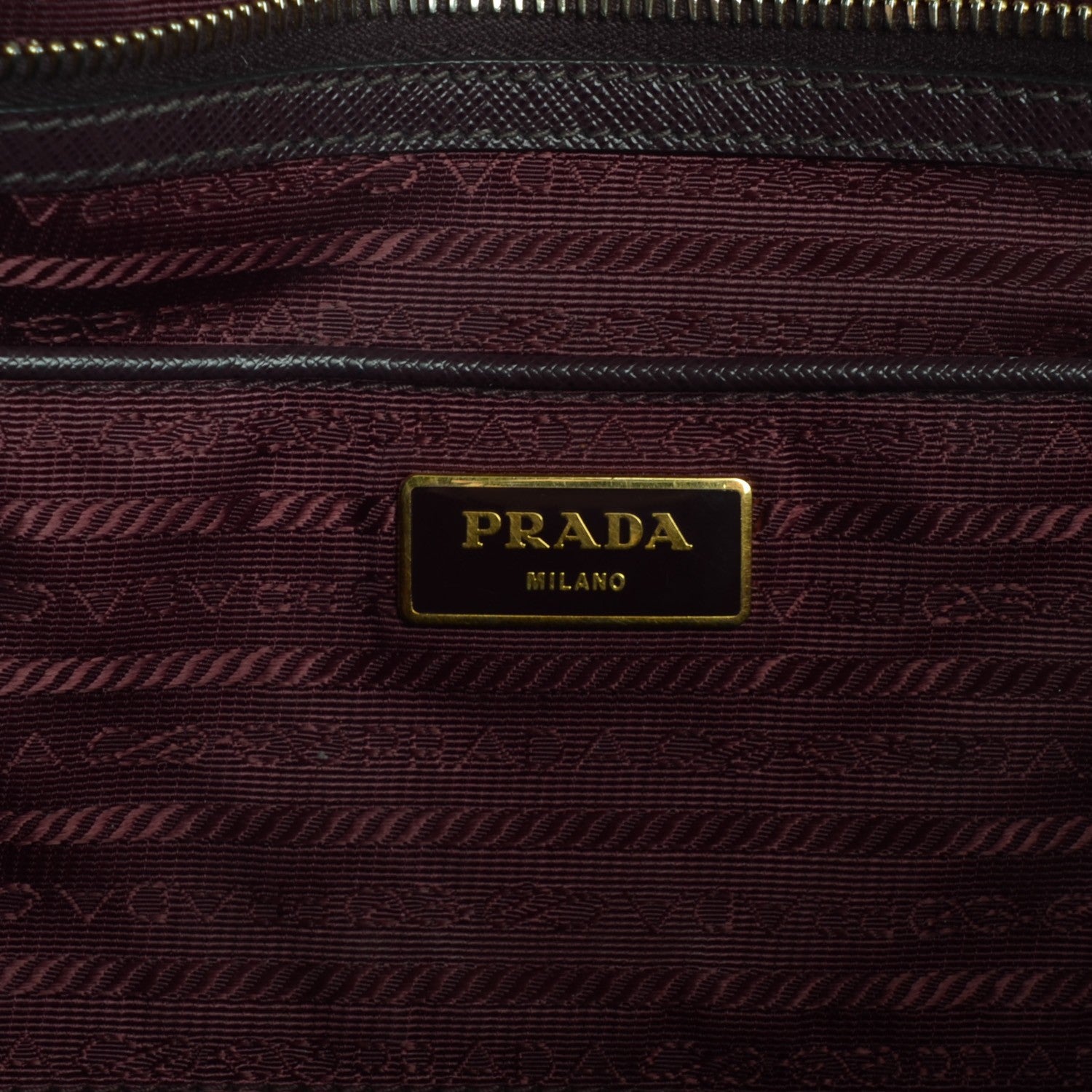 Prada Saffiano Lux Large Tote Bordeaux 6 of 9
