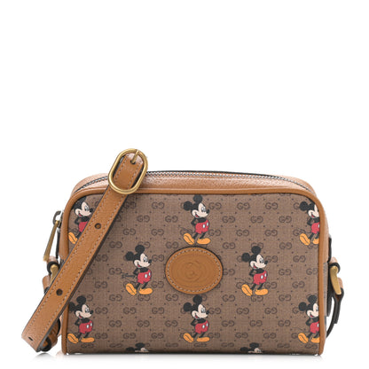 Gucci X DISNEY Mini Vintage GG Supreme Monogram Mickey Mouse Shoulder Bag Beige Vintage Sun Oil 1 of 11