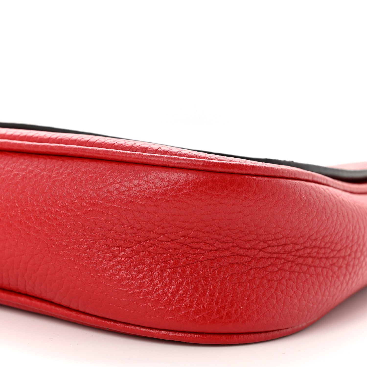 Gucci Pebbled Calfskin Medium Soho Flap Crossbody Vibrant Red 10 of 10