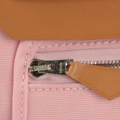 Hermes Vache Hunter Toile Herbag Zip 31 PM Rose Sakura 9 of 19