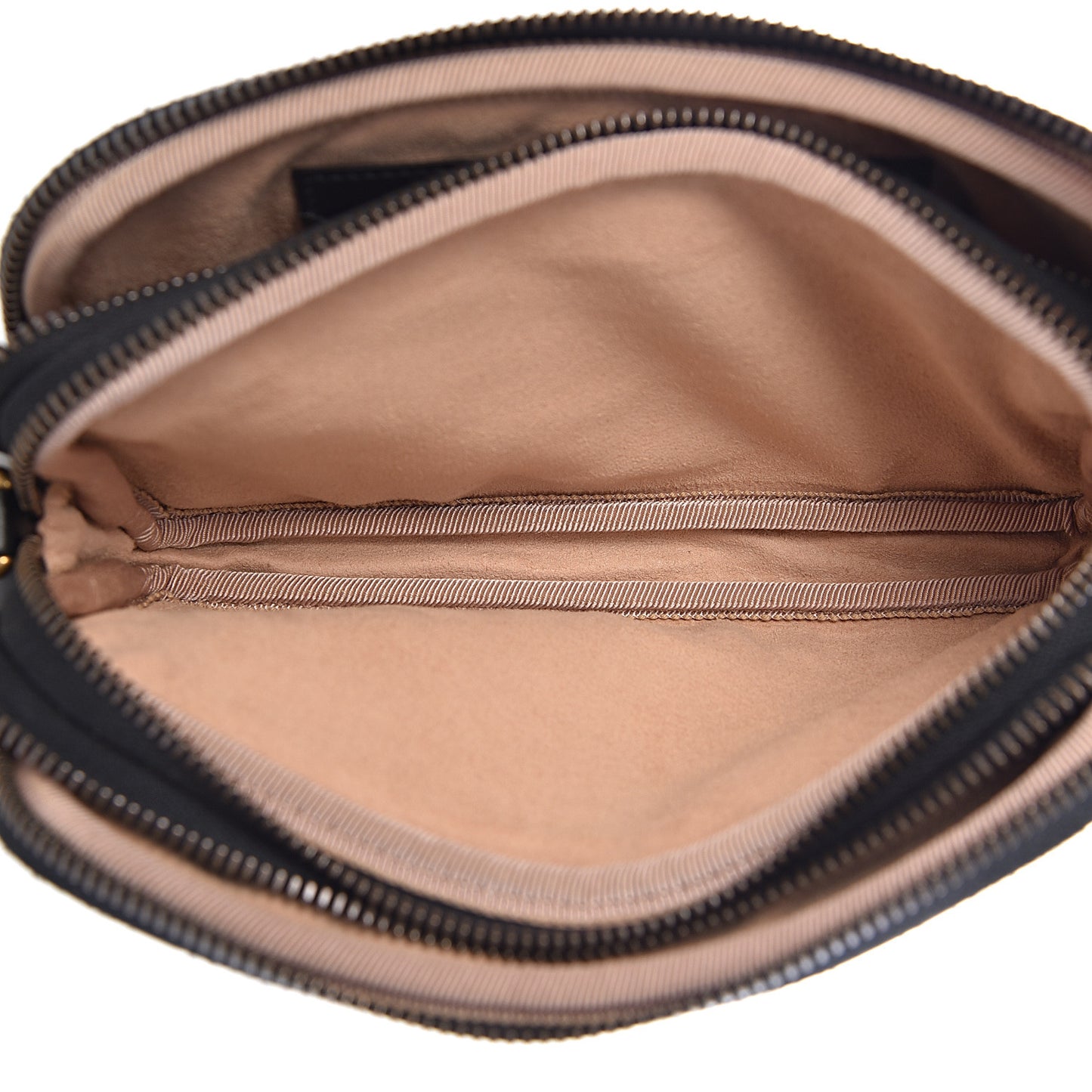 Calfskin Matelasse Mini GG Marmont Chain Crossbody Bag Black