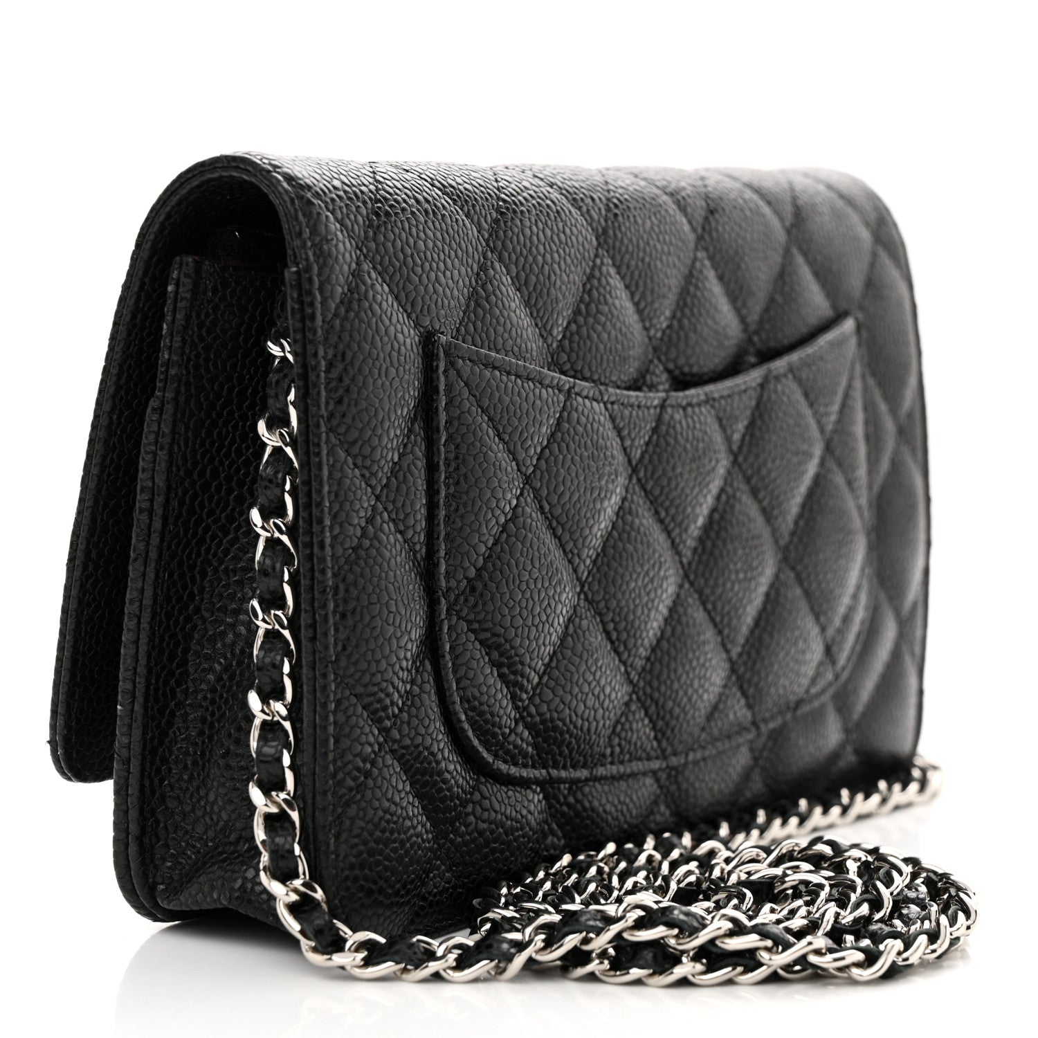 Chanel Caviar Quilted Wallet on Chain WOC Black 3 of 11