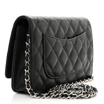 Chanel Caviar Quilted Wallet on Chain WOC Black 3 of 11