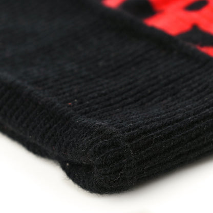 Louis Vuitton Wool Cashmere Monogram Sunset Snood Hat Black 9 of 10