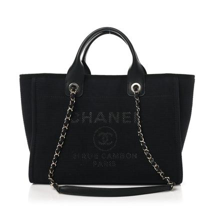 Chanel Mixed Fibers Medium Deauville Tote Black 1 of 11