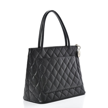 Chanel Caviar Quilted Medallion Tote Black 2 of 11