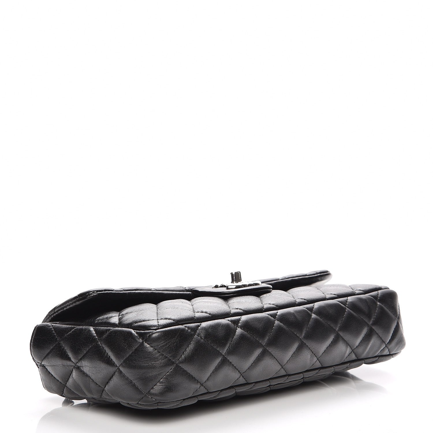 Chanel Lambskin Quilted East West Flap Black 4 of 7