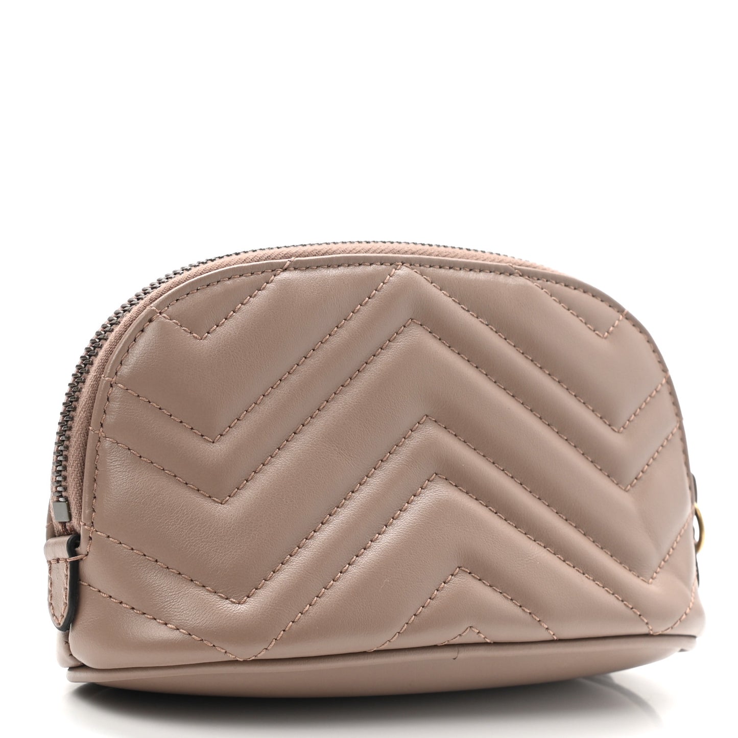 Calfskin Matelasse GG Marmont Pouch Cosmetic Case Porcelain Rose