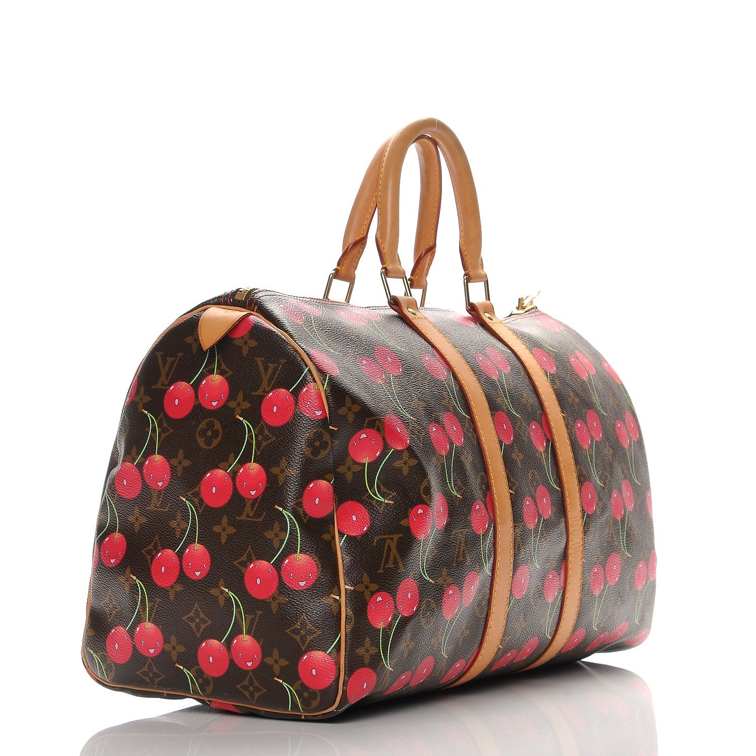 Louis Vuitton Monogram Cerises Keepall 45 3 of 15