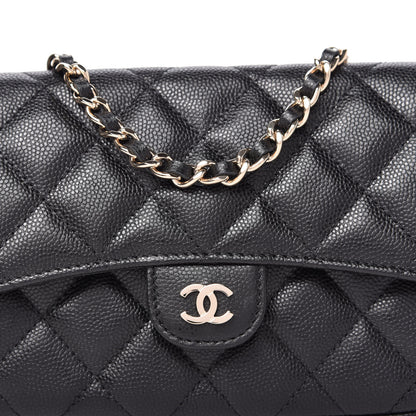 Chanel Caviar Quilted Flap Phone Holder With Chain Black 11 of 12