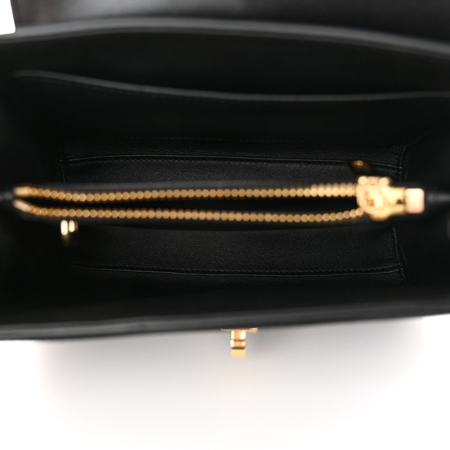 Celine Satinated Calfskin Mini 16 Top Handle Bag Black 5 of 11