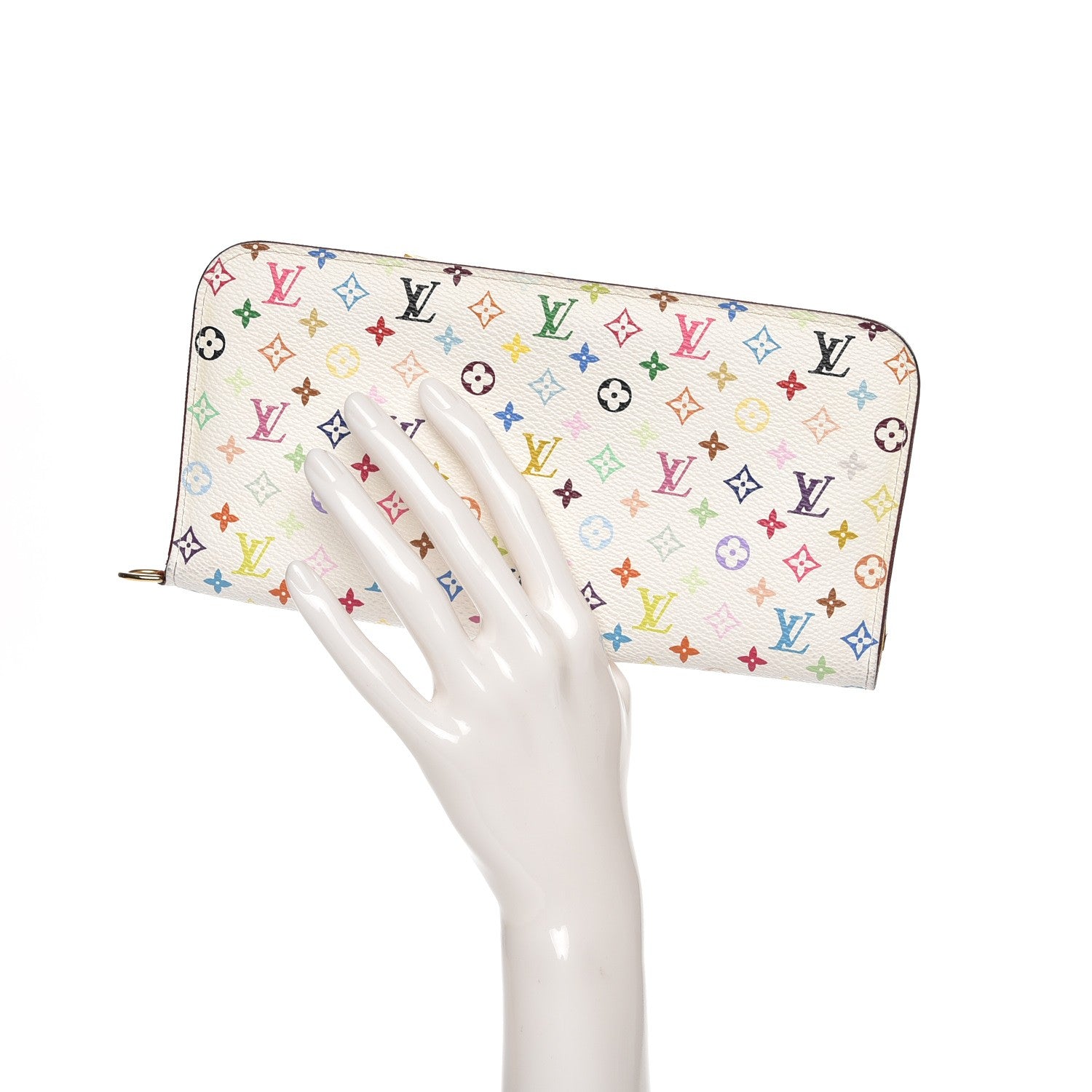 Louis Vuitton Monogram Multicolor Insolite Wallet White Citron 2 of 9