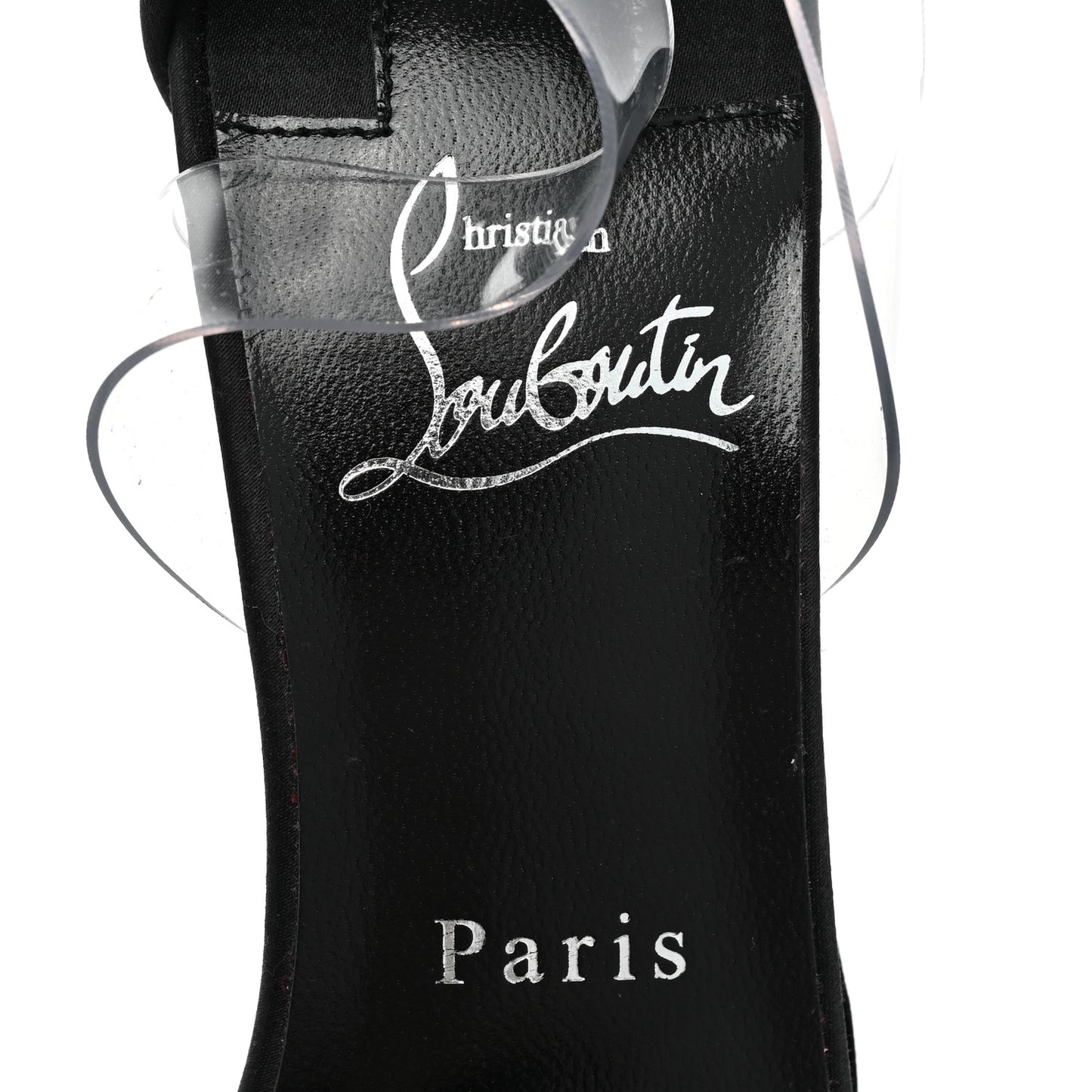 Satin Crystal PVC Astrinodo 100 Sandals 37 Black