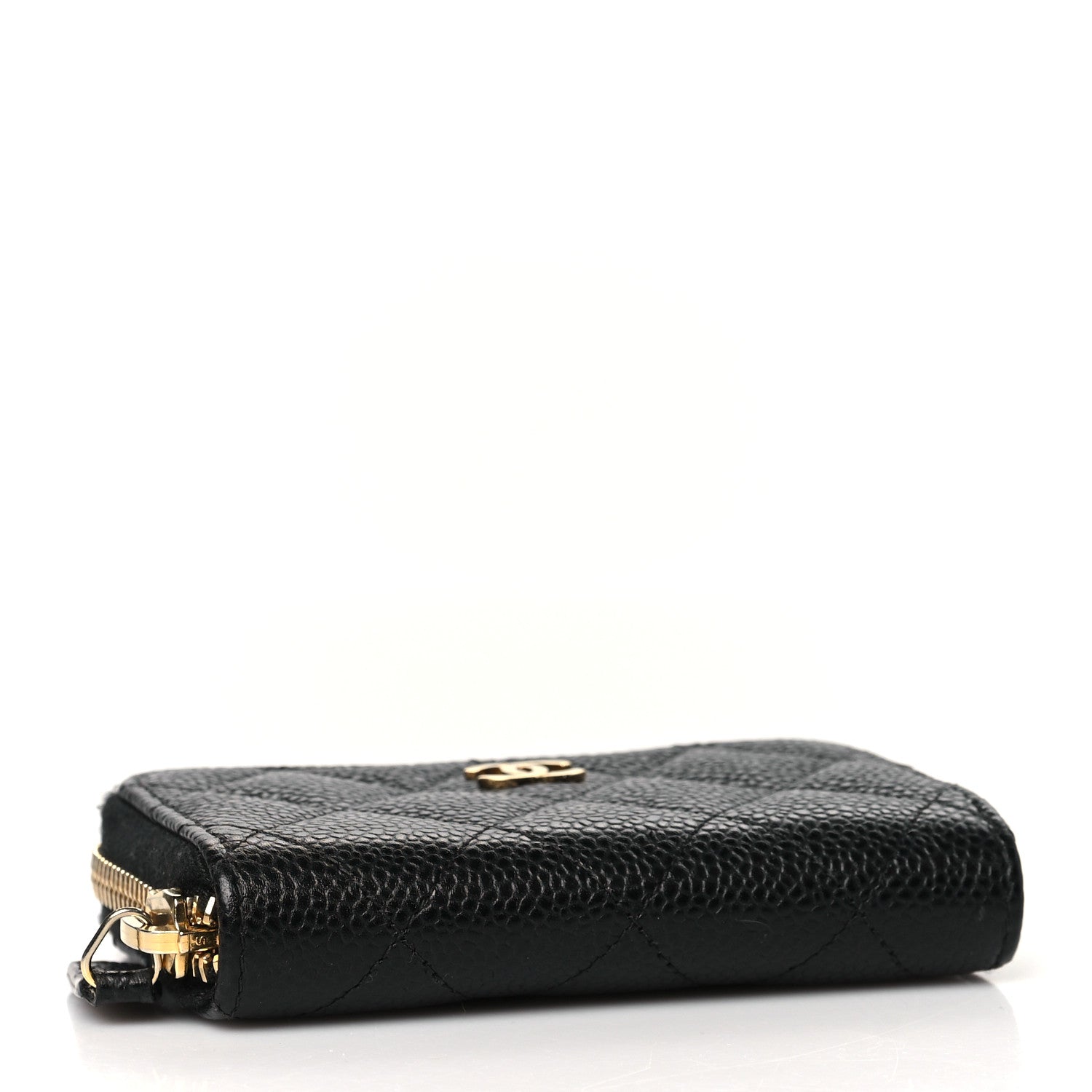 Chanel Caviar Quilted Zip Coin Purse Black 4 of 8