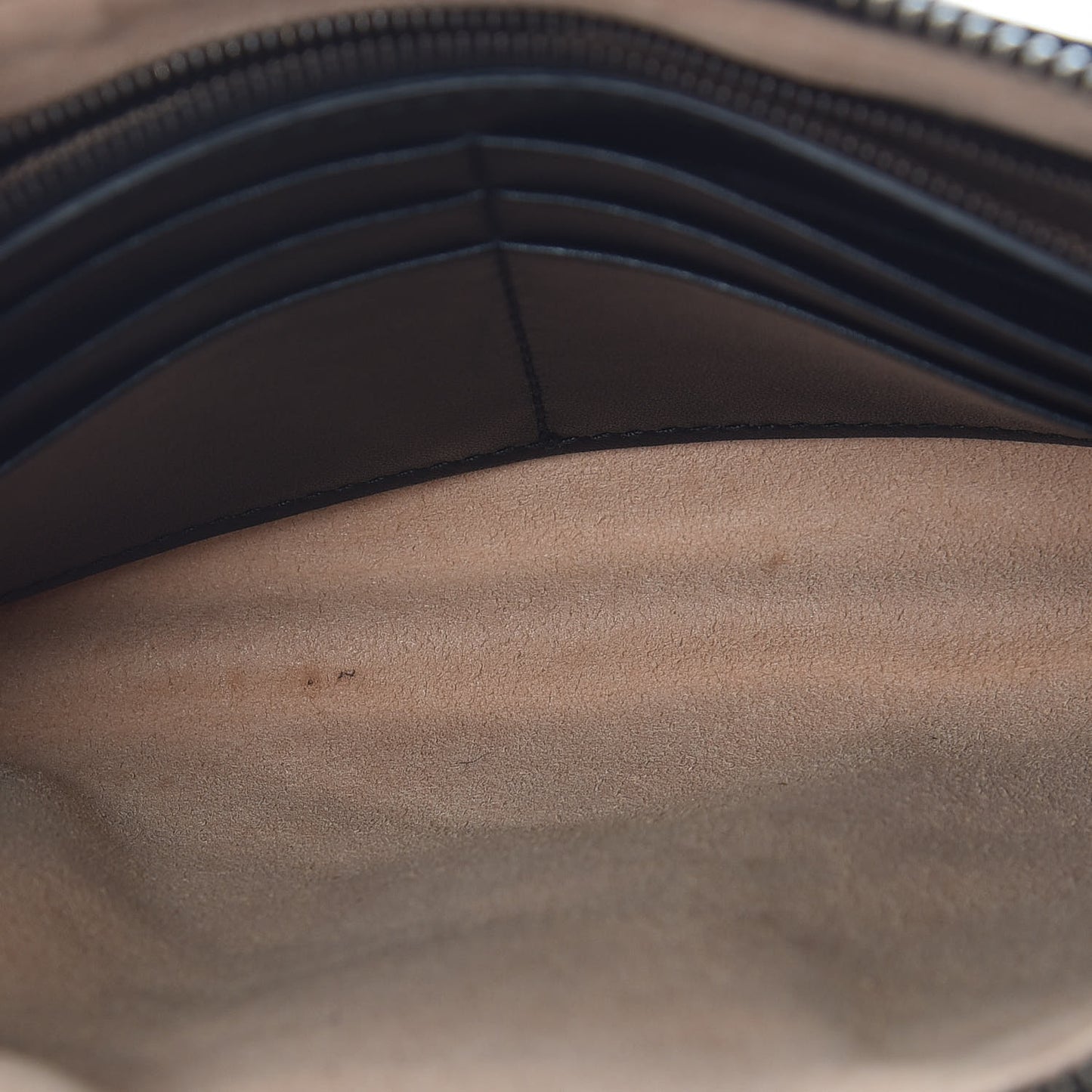 Calfskin Matelasse Mini GG Marmont Chain Bag Black