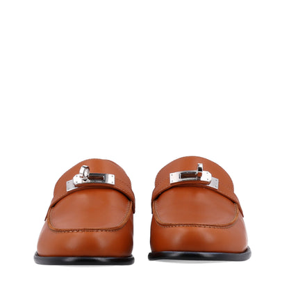 Hermes Calfskin Womens Destin Loafer 36 Naturel 3 of 11