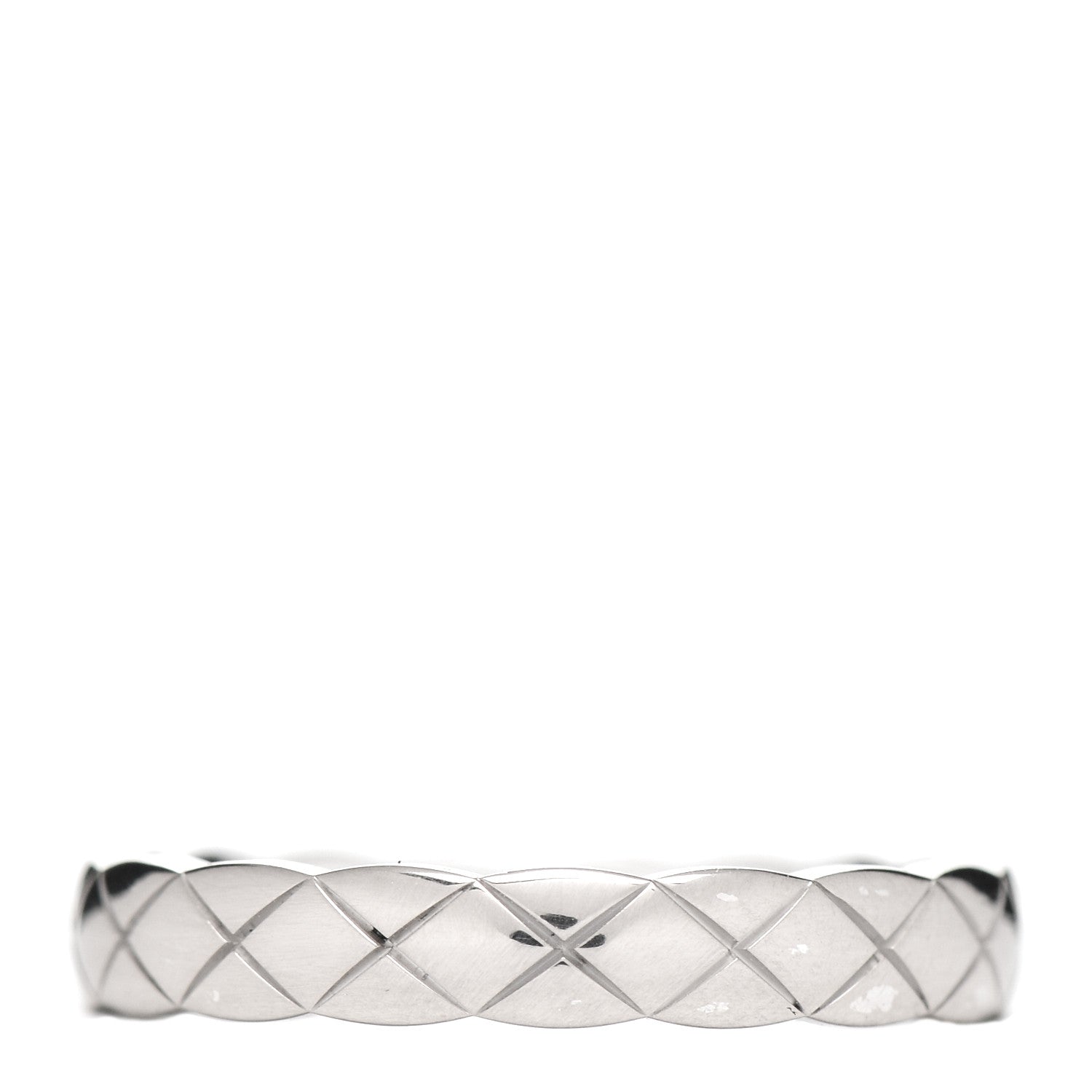 Chanel 18K White Gold Mini Coco Crush Ring 50 5.25 1 of 4