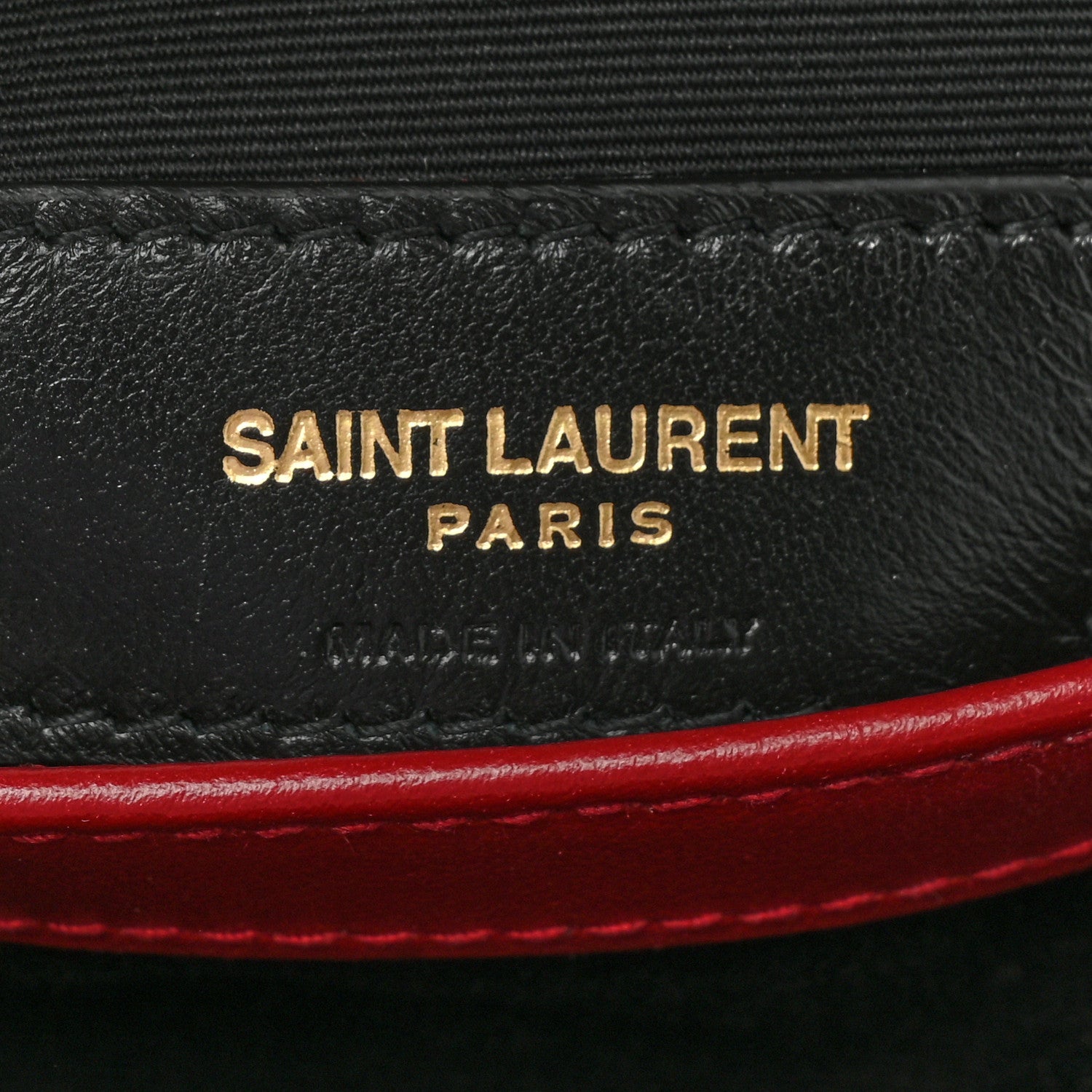 Saint Laurent Calfskin Y Quilted Monogram Toy Loulou Monogram Crossbody Bag Red 7 of 10