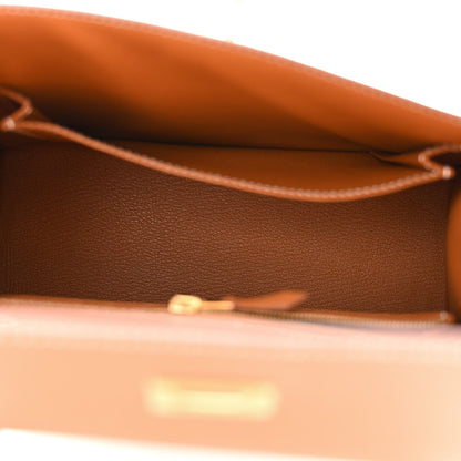 Hermes Epsom Kelly Sellier 25 Gold 5 of 11