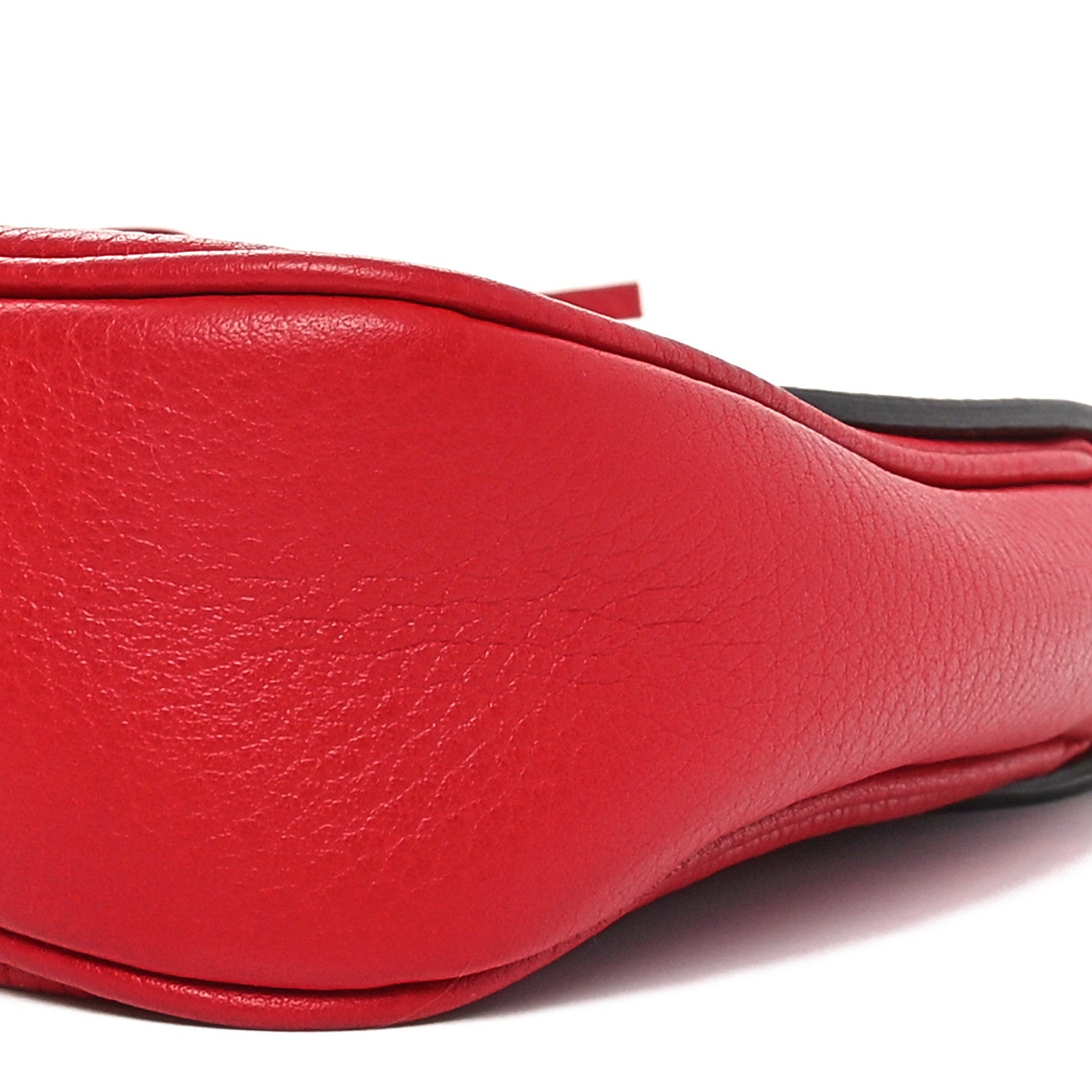 Gucci Pebbled Calfskin Medium Soho Flap Crossbody Tabasco Red 9 of 9