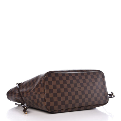Louis Vuitton Damier Ebene Neo Neverfull MM Rose Ballerine 4 of 9