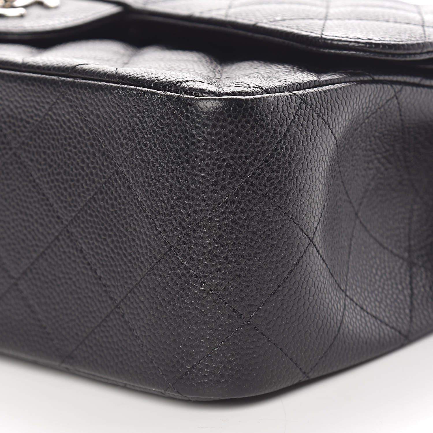 Chanel Caviar Quilted Jumbo Double Flap Black 11 of 13