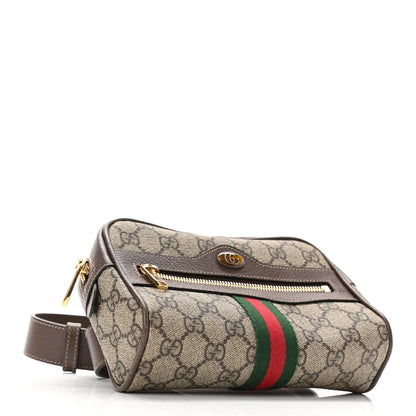 Gucci GG Supreme Monogram Web Small Ophidia Belt Bag 85 34 Dark Brown 4 of 10
