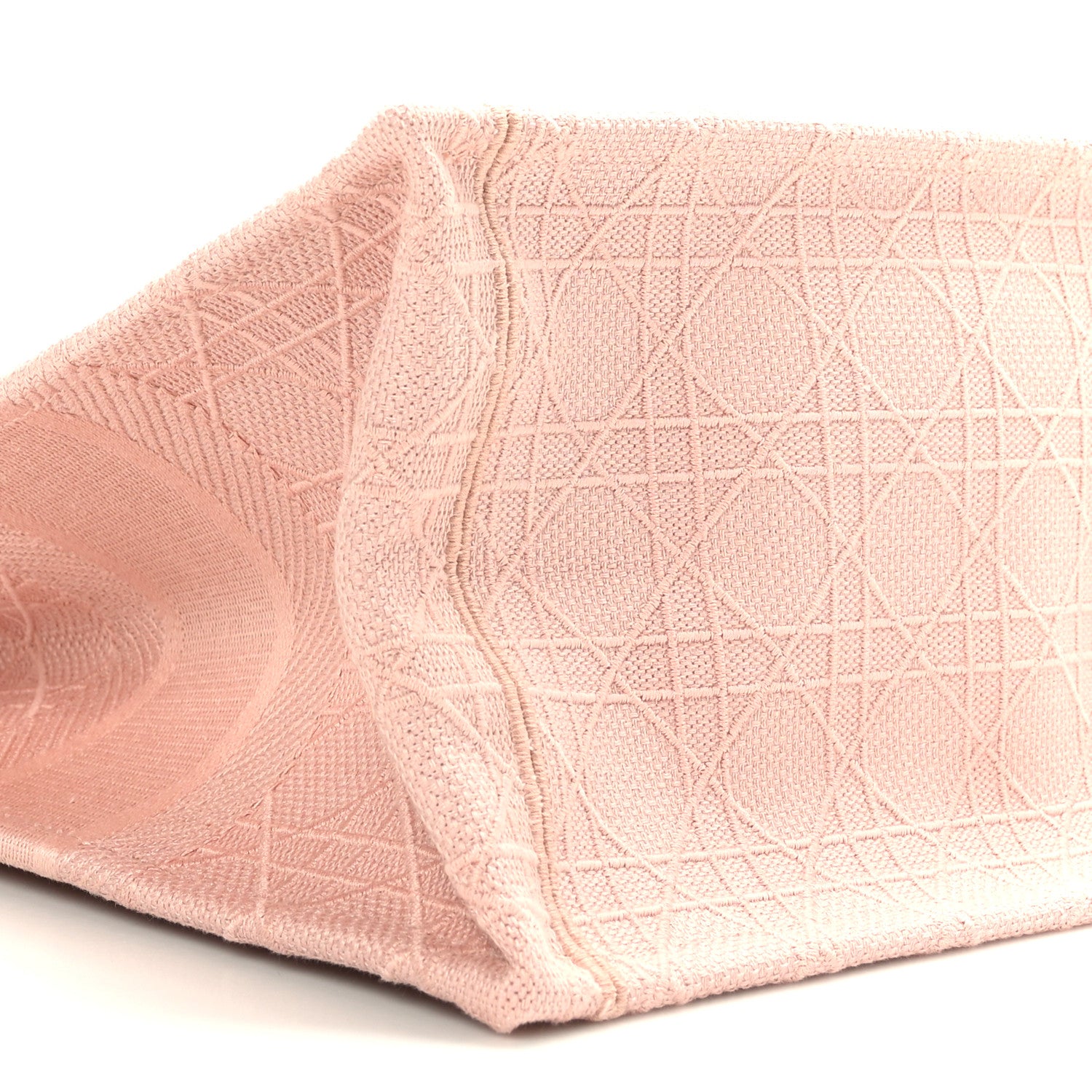 Christian Dior Canvas Embroidered Cannage Medium Book Tote Bois de Rose 8 of 10