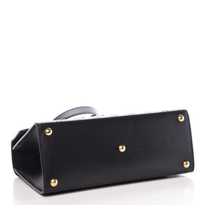 Gucci Guccissima Signature Small Padlock Top Handle Bag Black 4 of 12