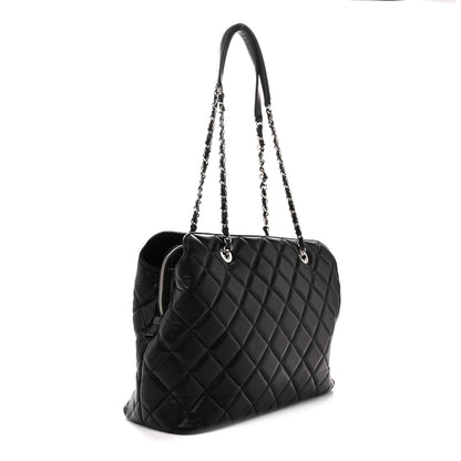 Chanel Lambskin Quilted Chic and Soft Shopping Tote Black 3 of 13