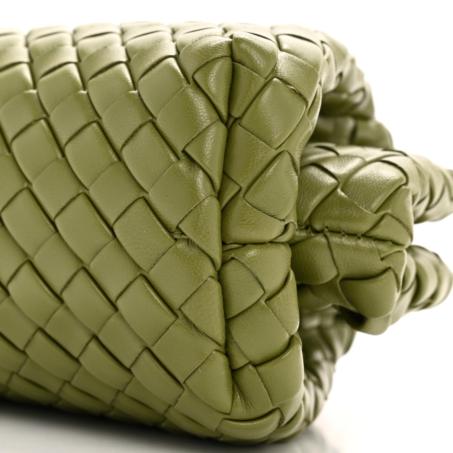 Bottega Veneta Nappa Intrecciato Small The Lauren 1980 Clutch With Chain Matcha 10 of 10