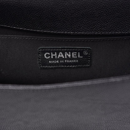 Chanel Caviar Quilted Medium Boy Flap Black 6 of 12