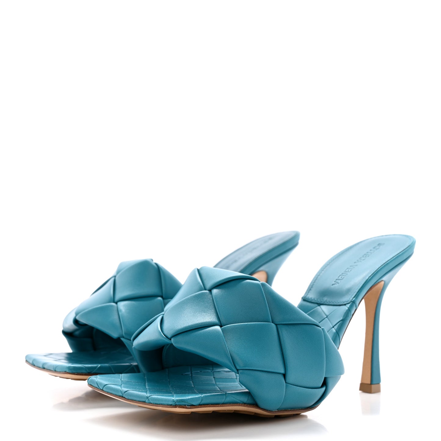 Nappa Maxi Intrecciato Lido Mule Sandals 39 Blaster
