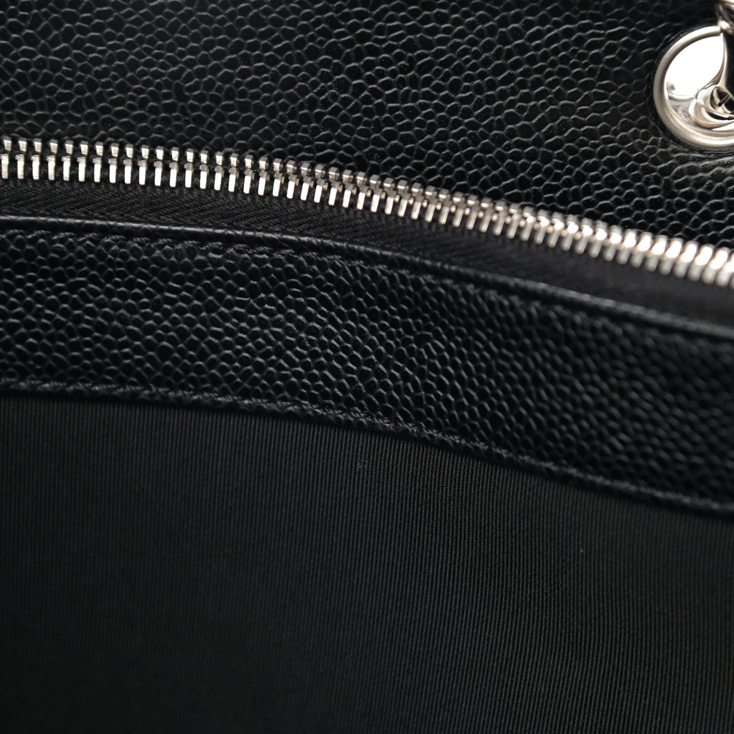 Caviar Quilted Grand Shopping Tote GST Black