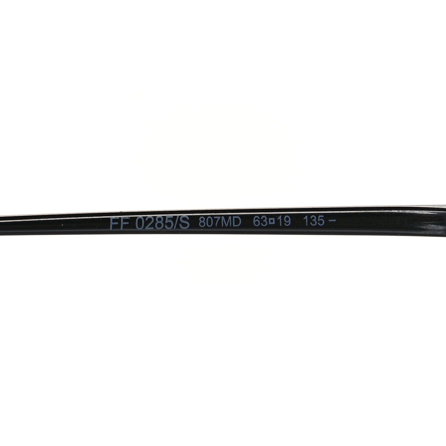 Fendi Metal F is Fendi Printed Run Away Round Frame Sunglasses FF 0285/S Black 6 of 7
