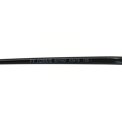 Fendi Metal F is Fendi Printed Run Away Round Frame Sunglasses FF 0285/S Black 6 of 7