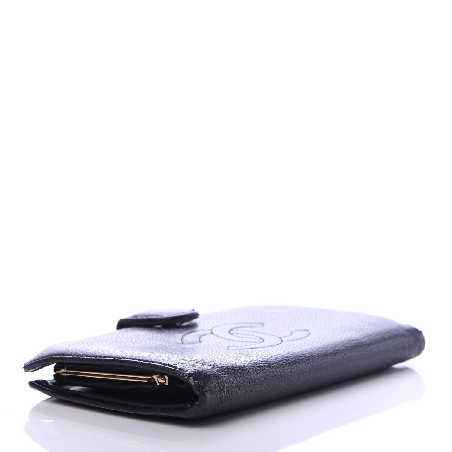 Chanel Caviar Timeless CC French Wallet Black 4 of 9