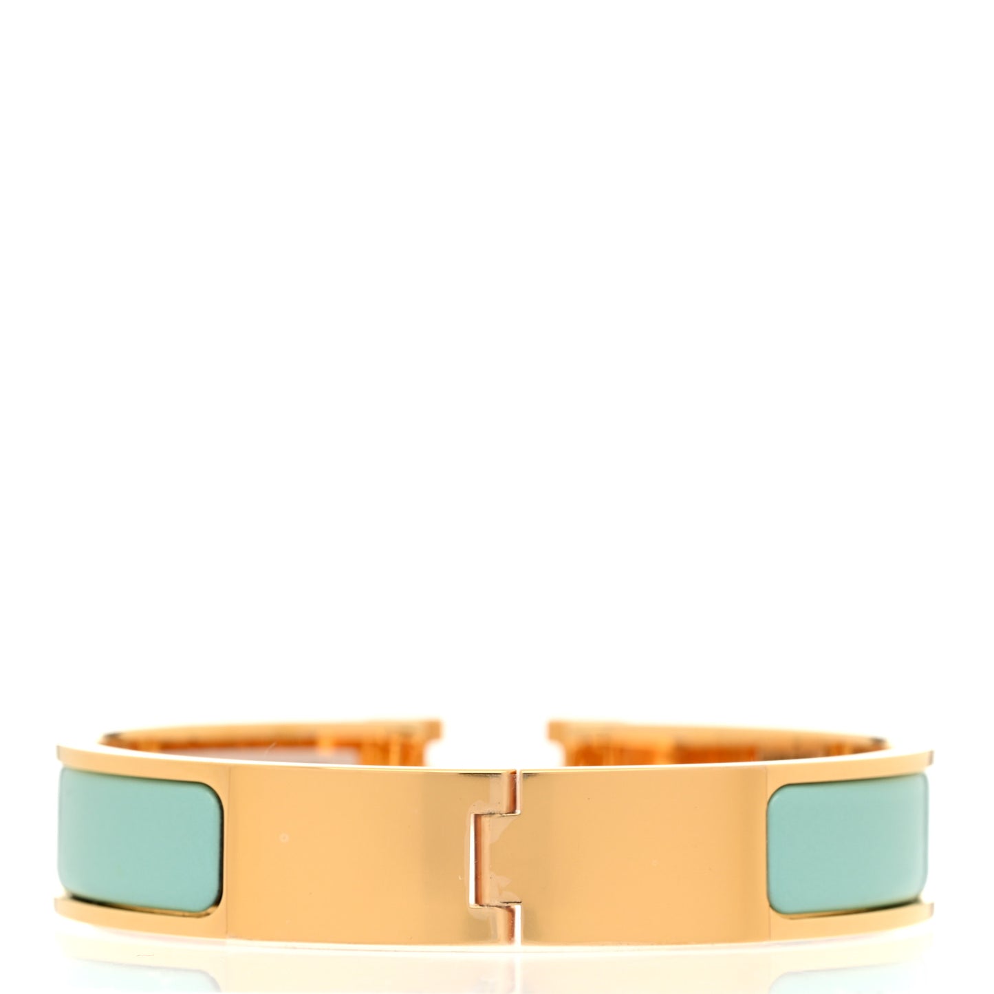 Enamel Narrow Clic Clac H Bracelet PM Aqua