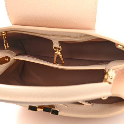 Louis Vuitton Taurillon Gradient Capucines PM Cloudy Creme 5 of 9