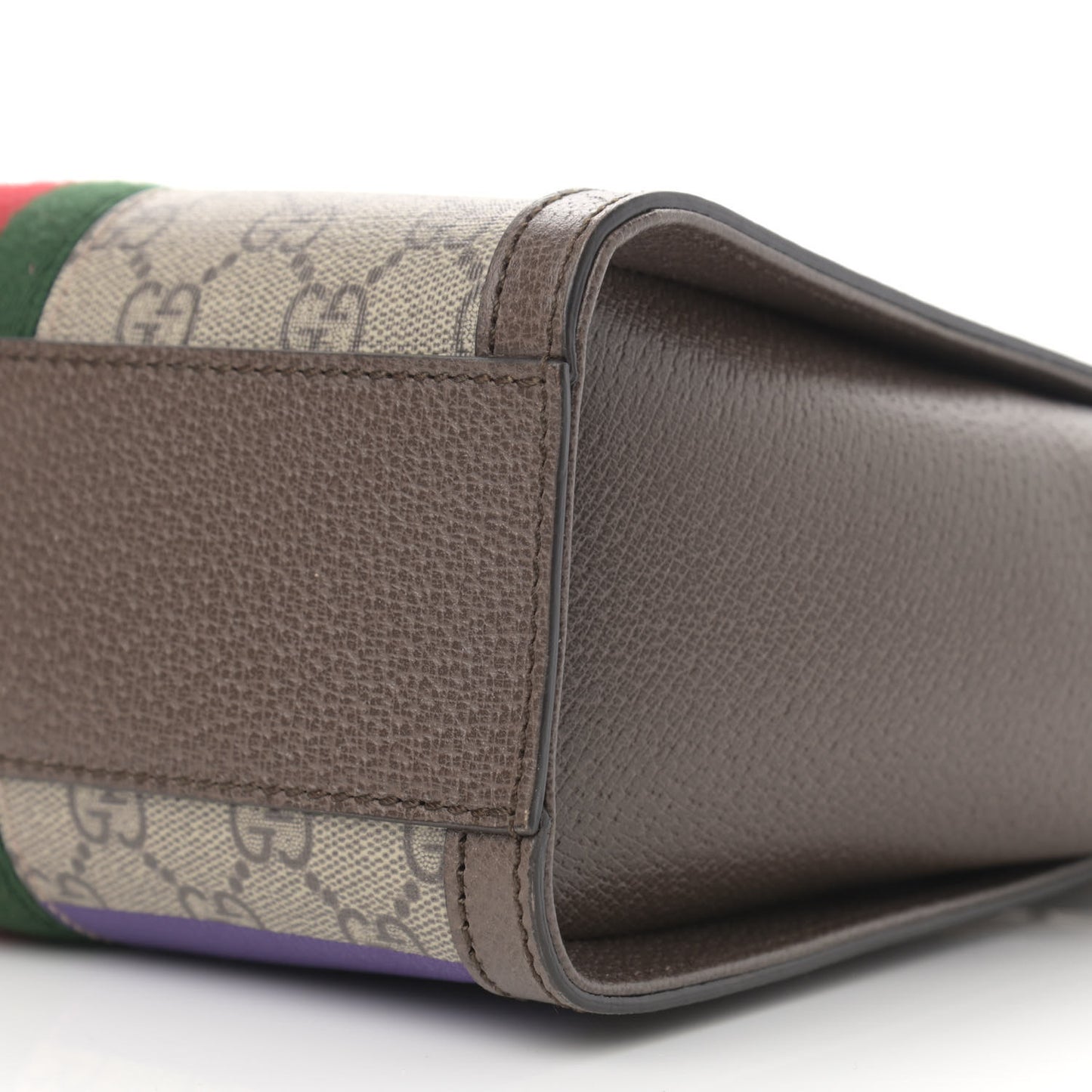 GG Supreme Monogram Equestrian Web Small Ophidia Tote Bag Beige Multicolor New Acero