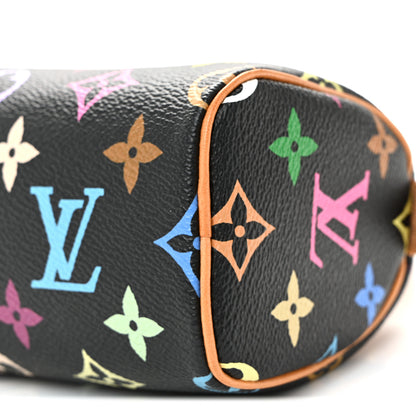 Louis Vuitton Monogram Multicolor Mini Sac HL Speedy Black 8 of 8