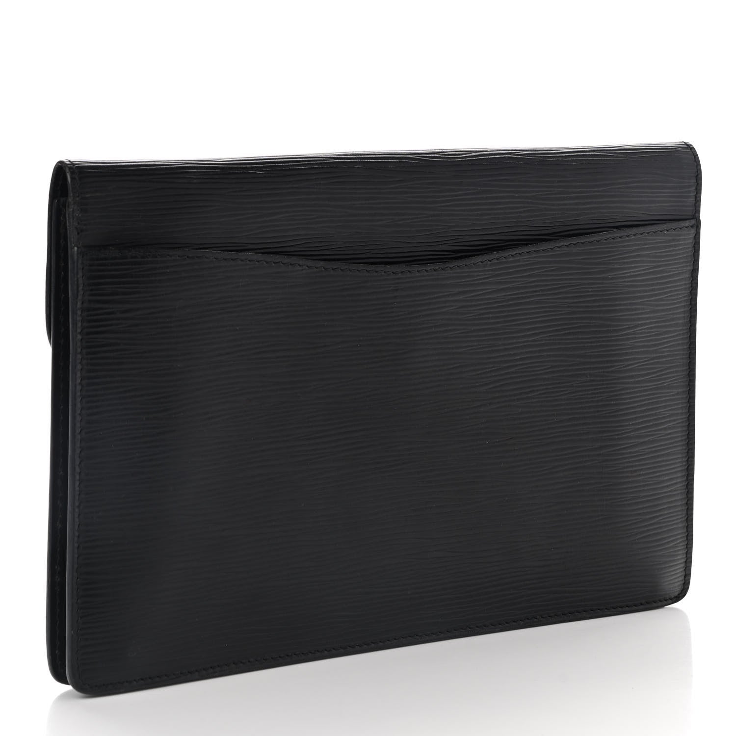 Louis Vuitton Epi Montaigne Clutch MM Black 2 of 9
