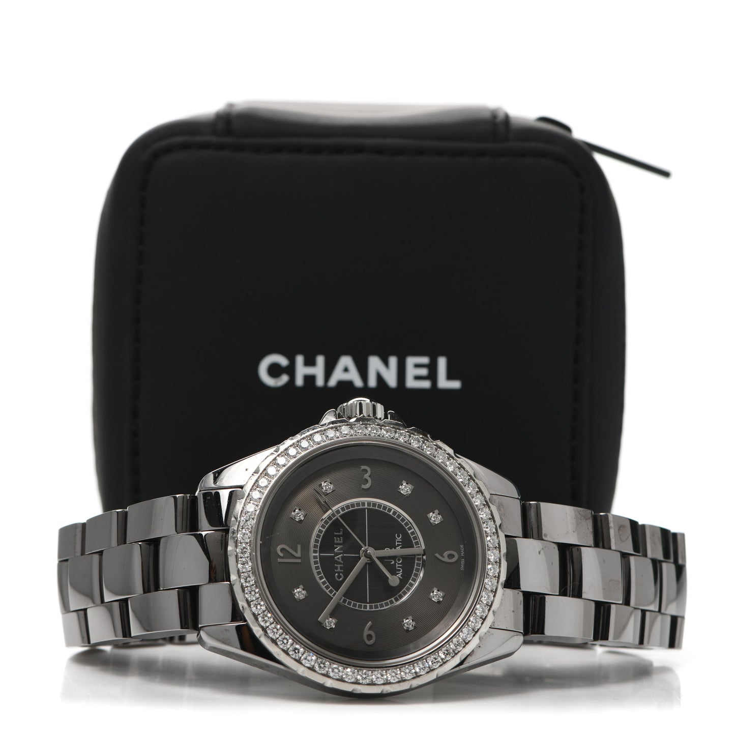 Titanium Ceramic Diamond Bezel 38mm J12 Automatic Watch