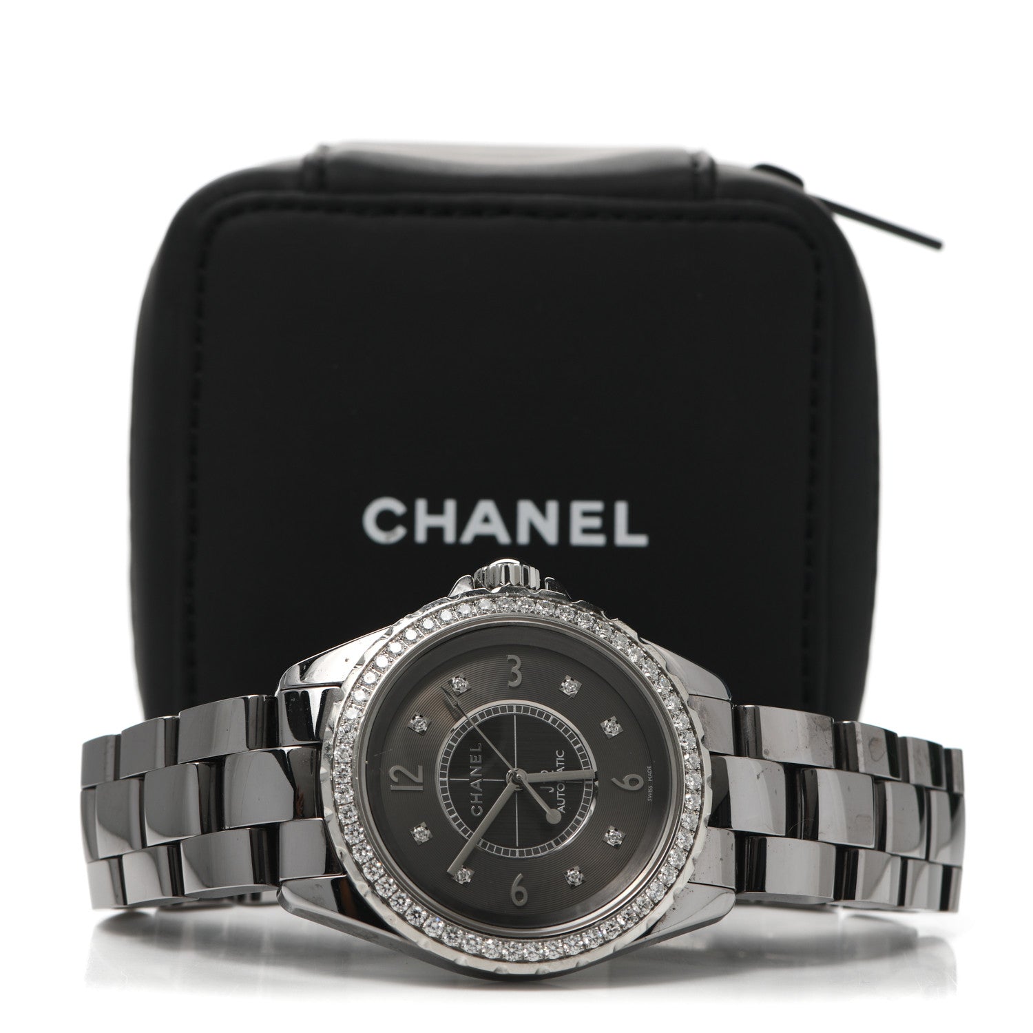 Chanel Titanium Ceramic Diamond Bezel 38mm J12 Automatic Watch 6 of 6