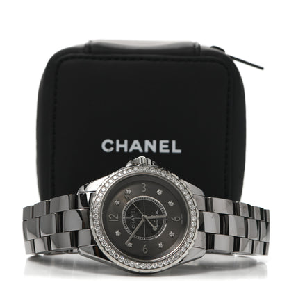 Chanel Titanium Ceramic Diamond Bezel 38mm J12 Automatic Watch 6 of 6