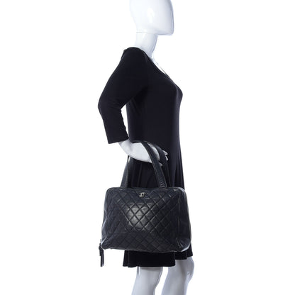 Chanel Caviar Quilted Bowler Black 2 of 8