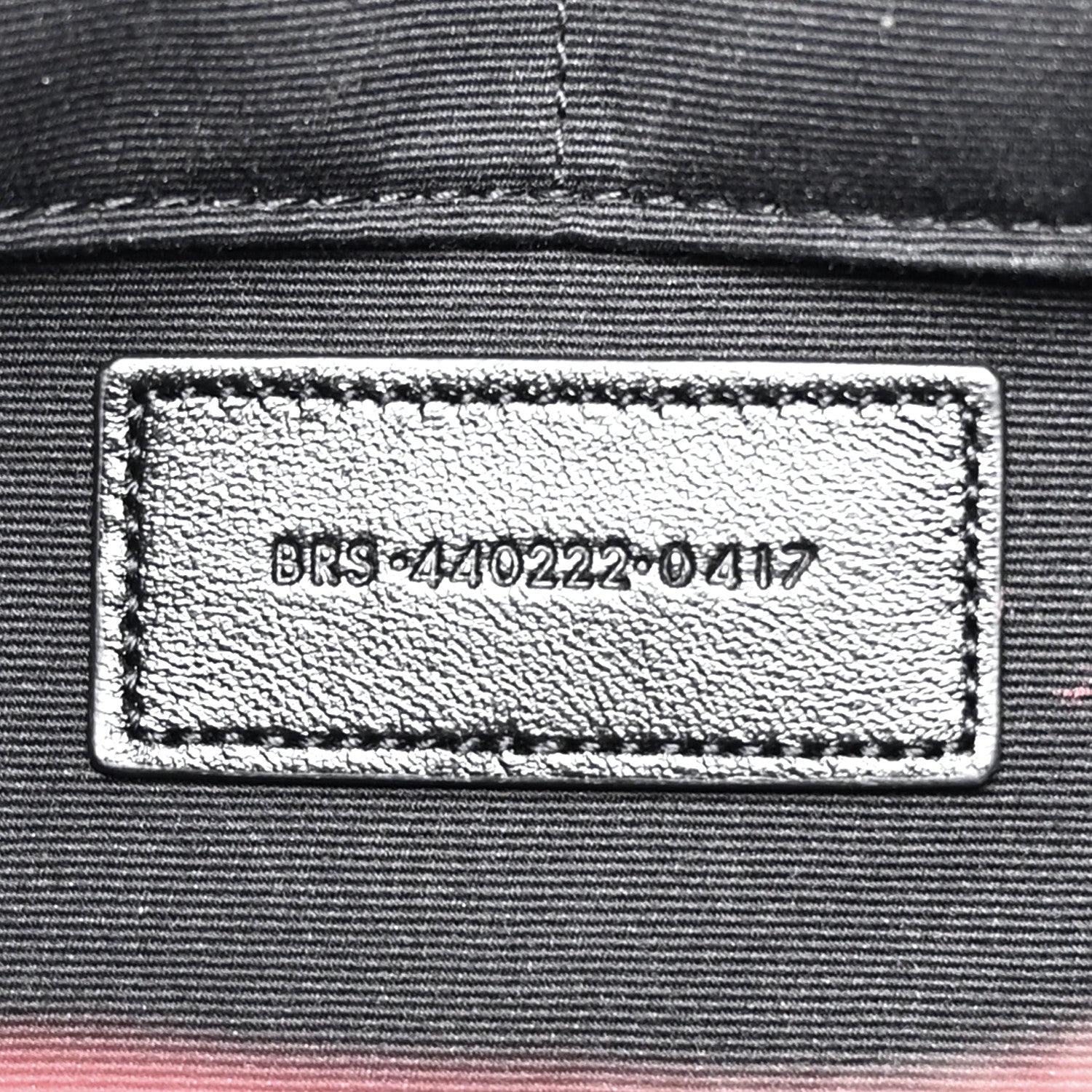 Saint Laurent Calfskin Matelasse Chevron Monogram Document Holder Rouge Legion 7 of 12