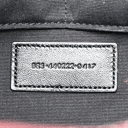 Saint Laurent Calfskin Matelasse Chevron Monogram Document Holder Rouge Legion 7 of 12